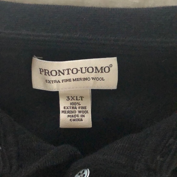 Black Merino Wool Sweater - Picture 2 of 2